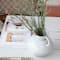 Hello Honey® 9.25" Cream Reactive Glaze Stoneware Vase with Twisted Handle